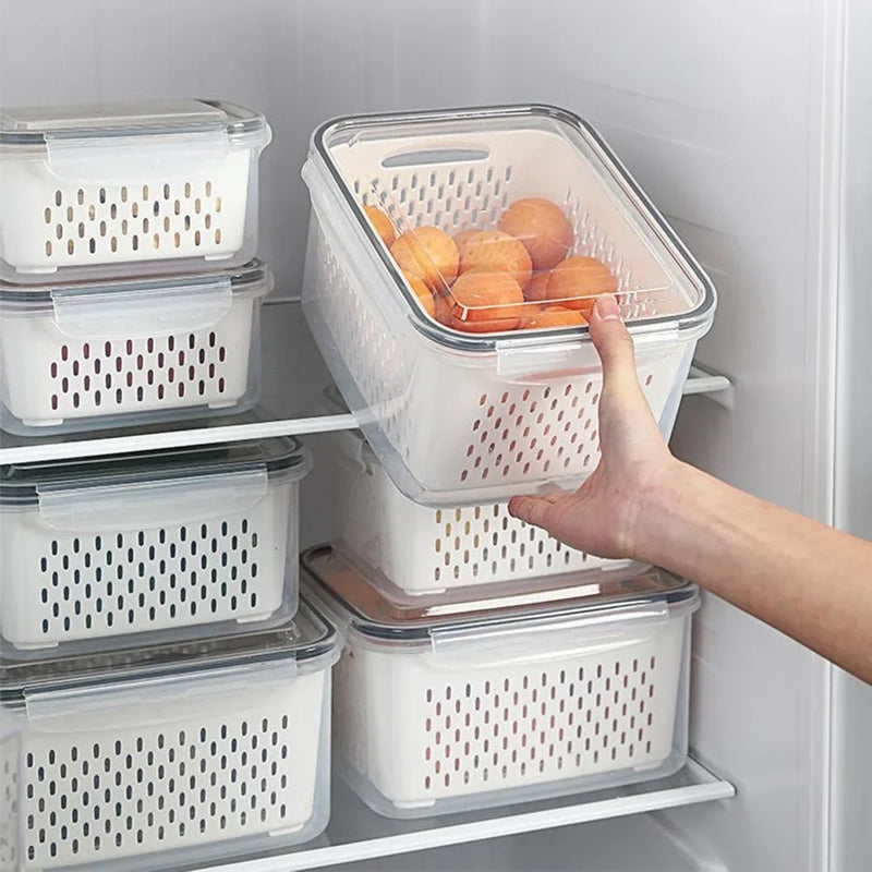 CAIXA DE ARMAZENAMENTO E DRENAGEM DE ALIMENTOS