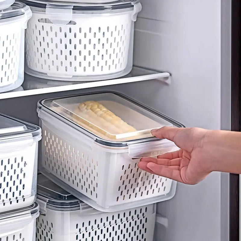 CAIXA DE ARMAZENAMENTO E DRENAGEM DE ALIMENTOS